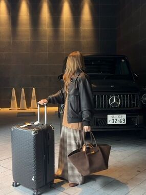 DeMellier Chocolate Brown Suede Tote with Gold Accent